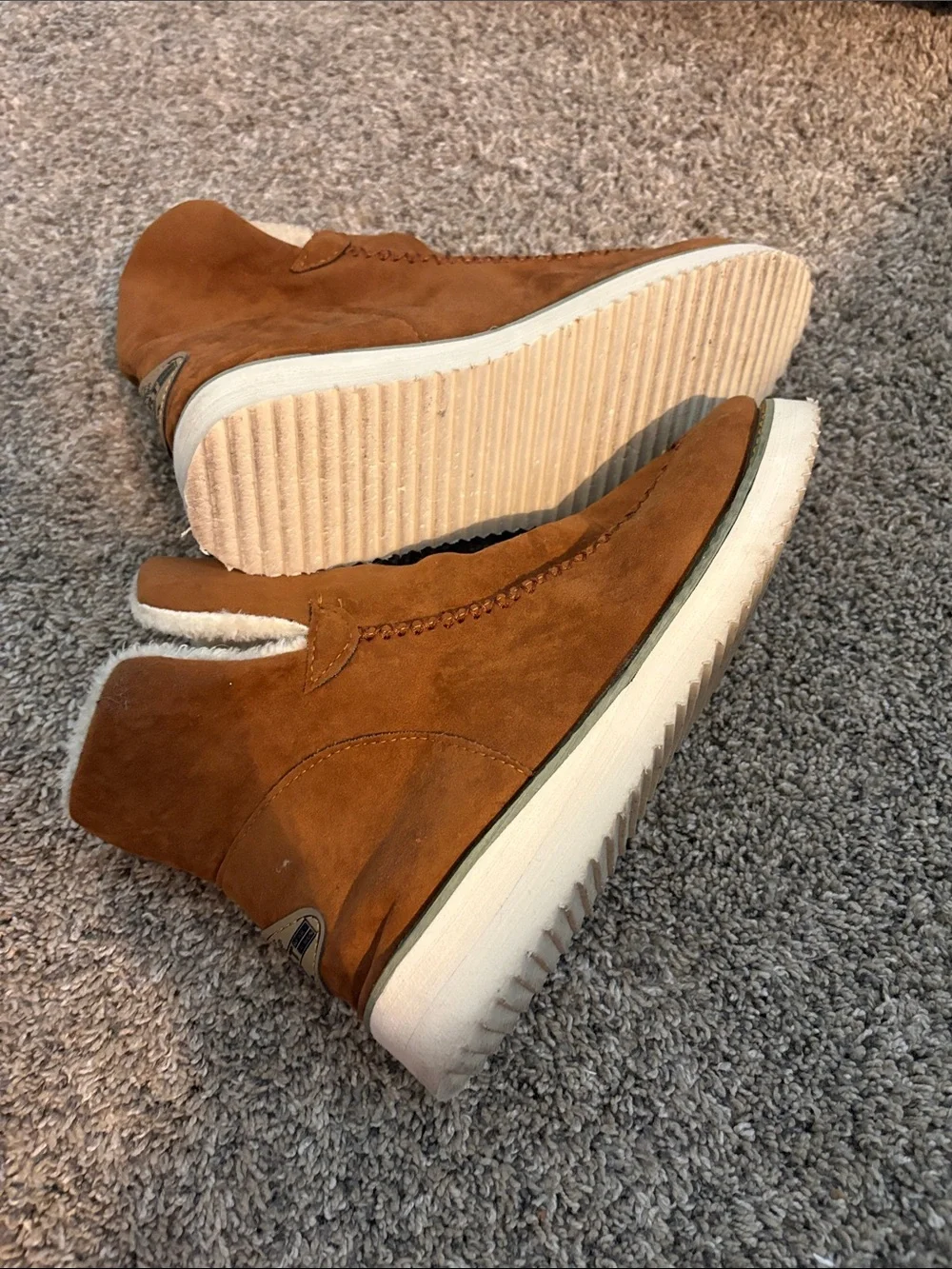Cozy Suede Winter Boots - Tan